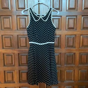 Lauren Conrad LC Black and White Polka Dot Dress Size 0.